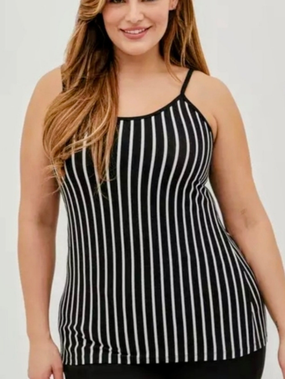 ⭐🆕 Torrid Black Striped Tank Top